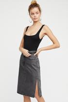 Levi's Side Slit Denim Skirt At Free People